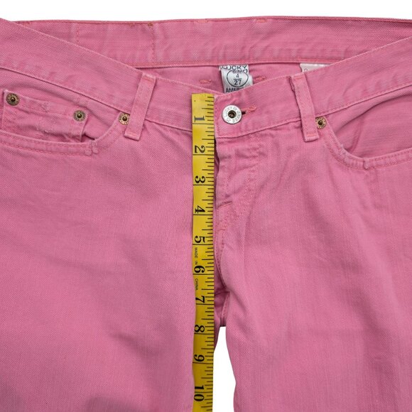 Lucky Brand Lil Maggie Flare Jeans Womens Pink Cotton Button Fly Low Rise Size 4 - Picture 8 of 11